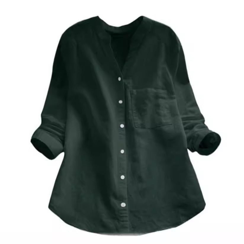 Casual Dames Blouse l Linnen En Katoen