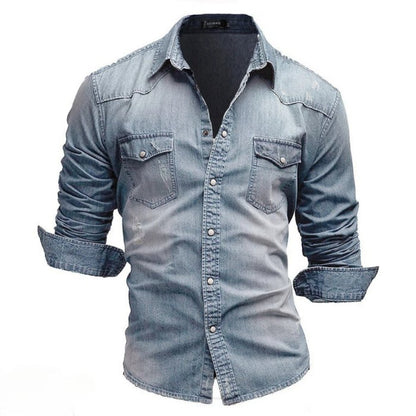 Givalli™| Retro Denim Overhemd