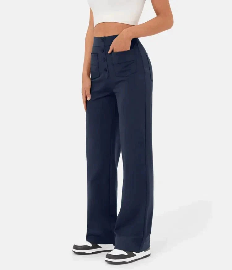 Lady Lux™  High-wasted Elastische Casual Broek