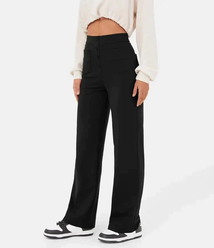 Lady Lux™  High-wasted Elastische Casual Broek